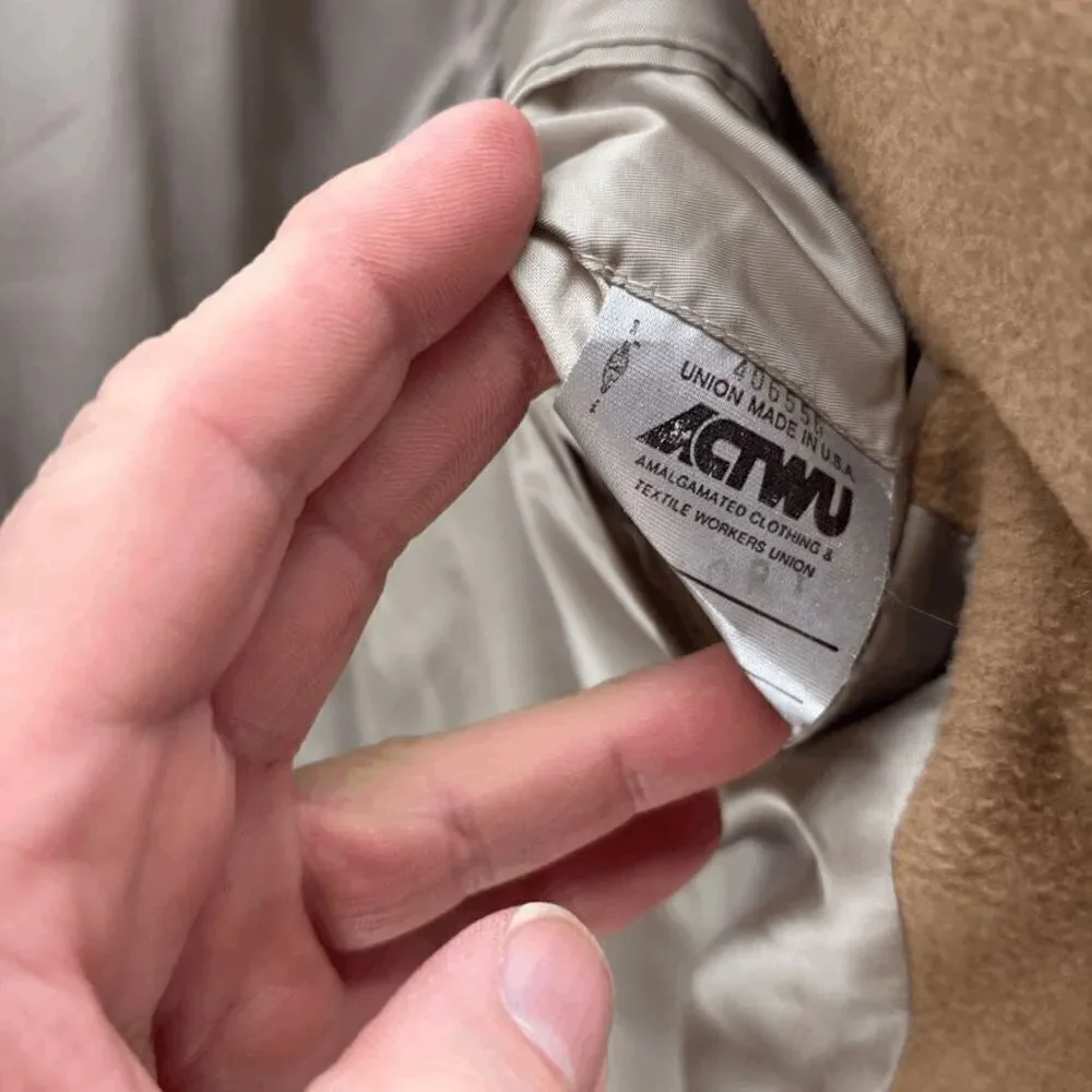 Vintage Southwick Camel Hair Blazer‎ 42R Union Made In USA Dry Cleaned READ